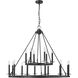Florence 18 Light 42 inch Matte Black Chandelier Ceiling Light